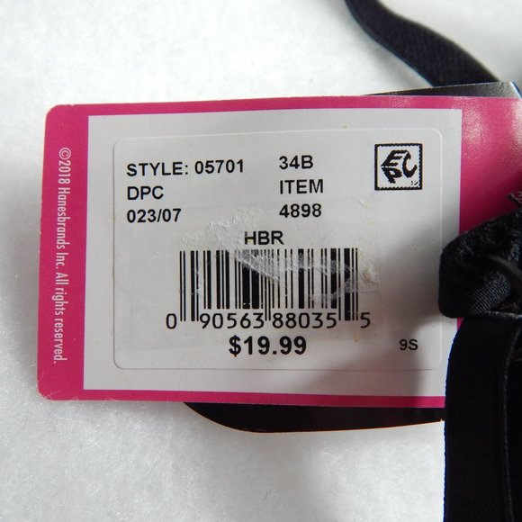 Bra 34B 2 Pack Maidenform Womens Lightly Lined Adjustable Straps - Picture 6 of 13